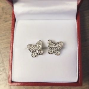 Sterling Silver Butterfly Earrings